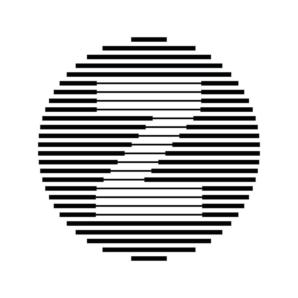Z Alphabet Letter Logo Round Circle Line Abstract Optical Illusion Stripe Halftone Symbol Icon vector