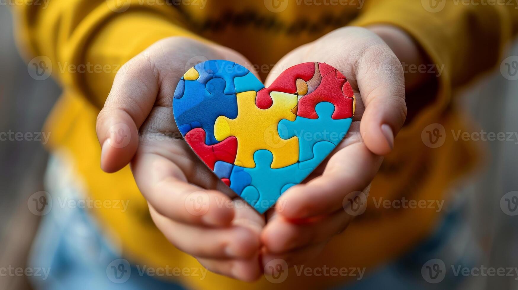 Children's Hands with Heart Piece photo