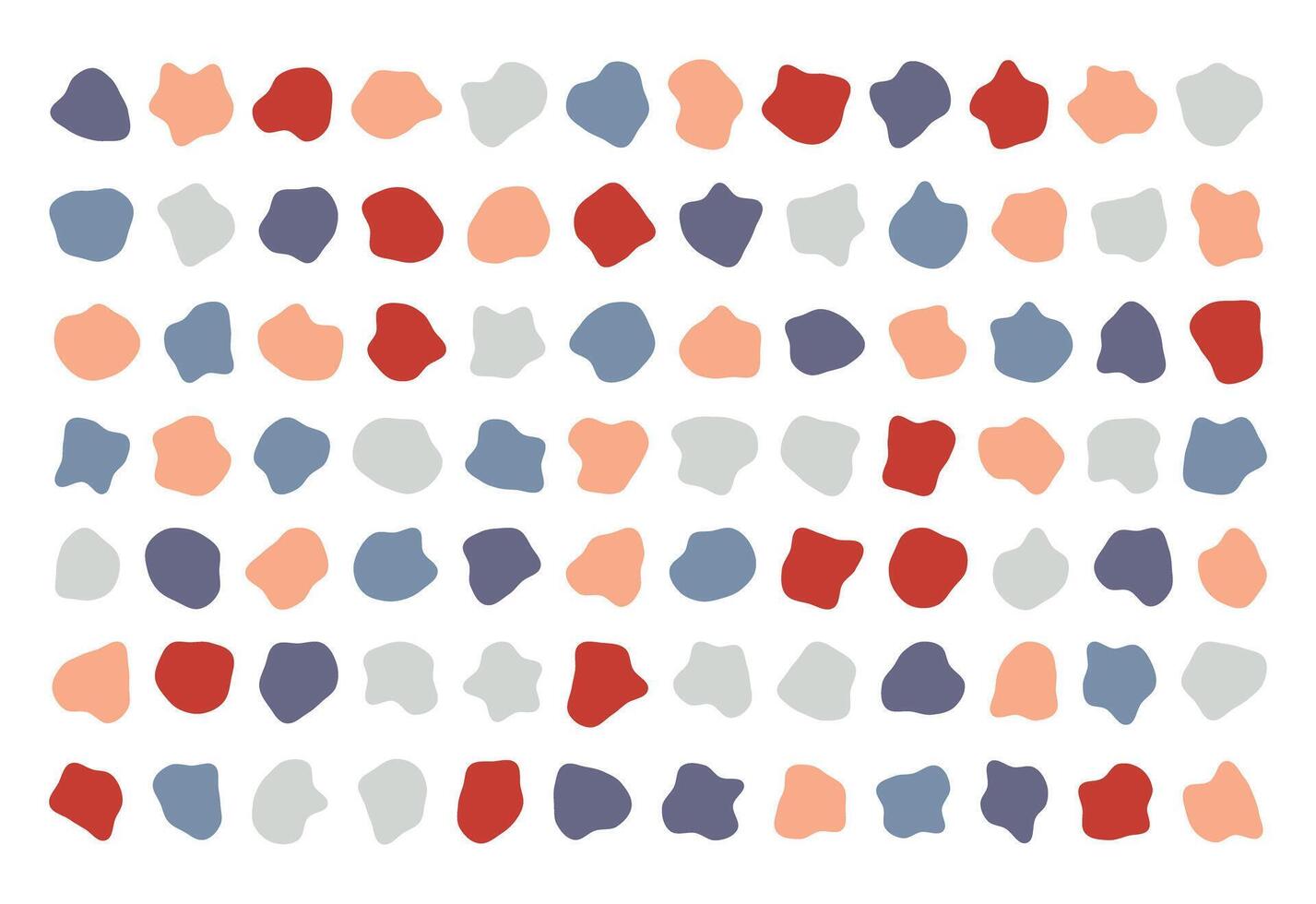 Collection of paint liquid colorful speech blotch spot irregular form isolated on transparent background, random cube drops simple elements, organic amoeba blob shape in modern fluid dynamic vector