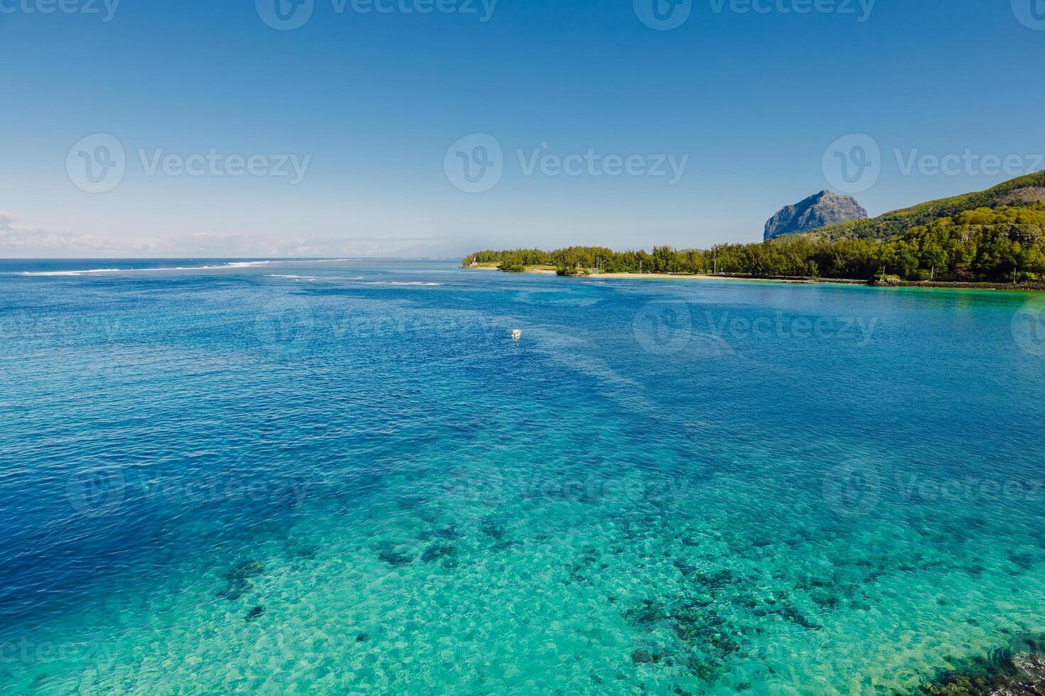Ocean view nearly Maconde point in Mauritius. photo