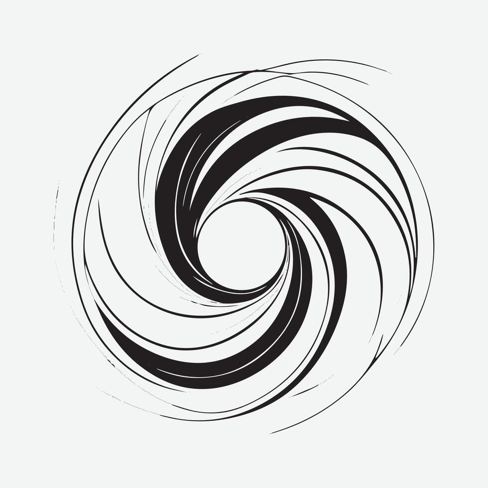 outline art Asymmetrical abstract shape vector