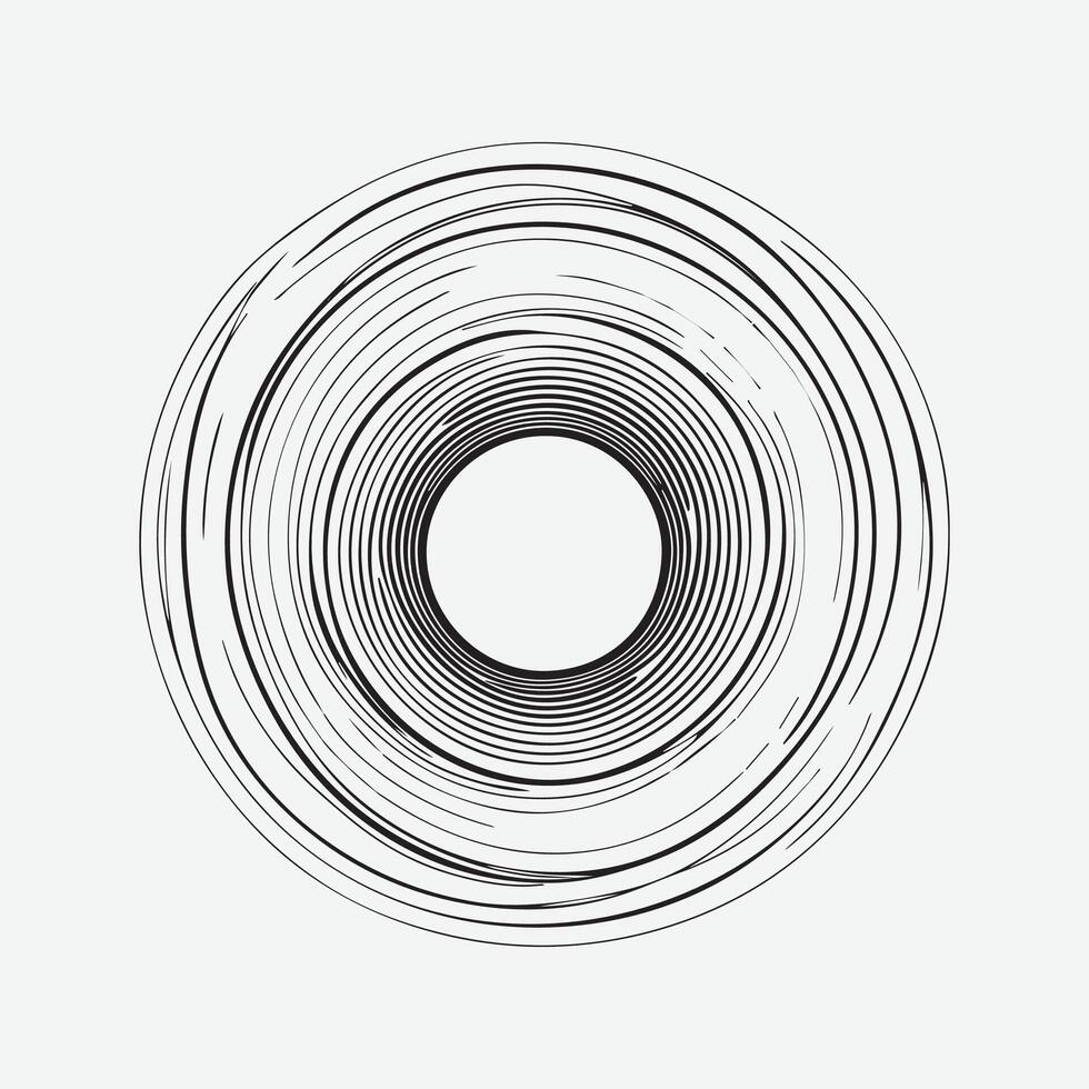 outline art Asymmetrical abstract shape vector