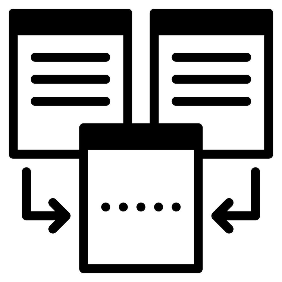 Merge icon for web, app, infographic, etc vector