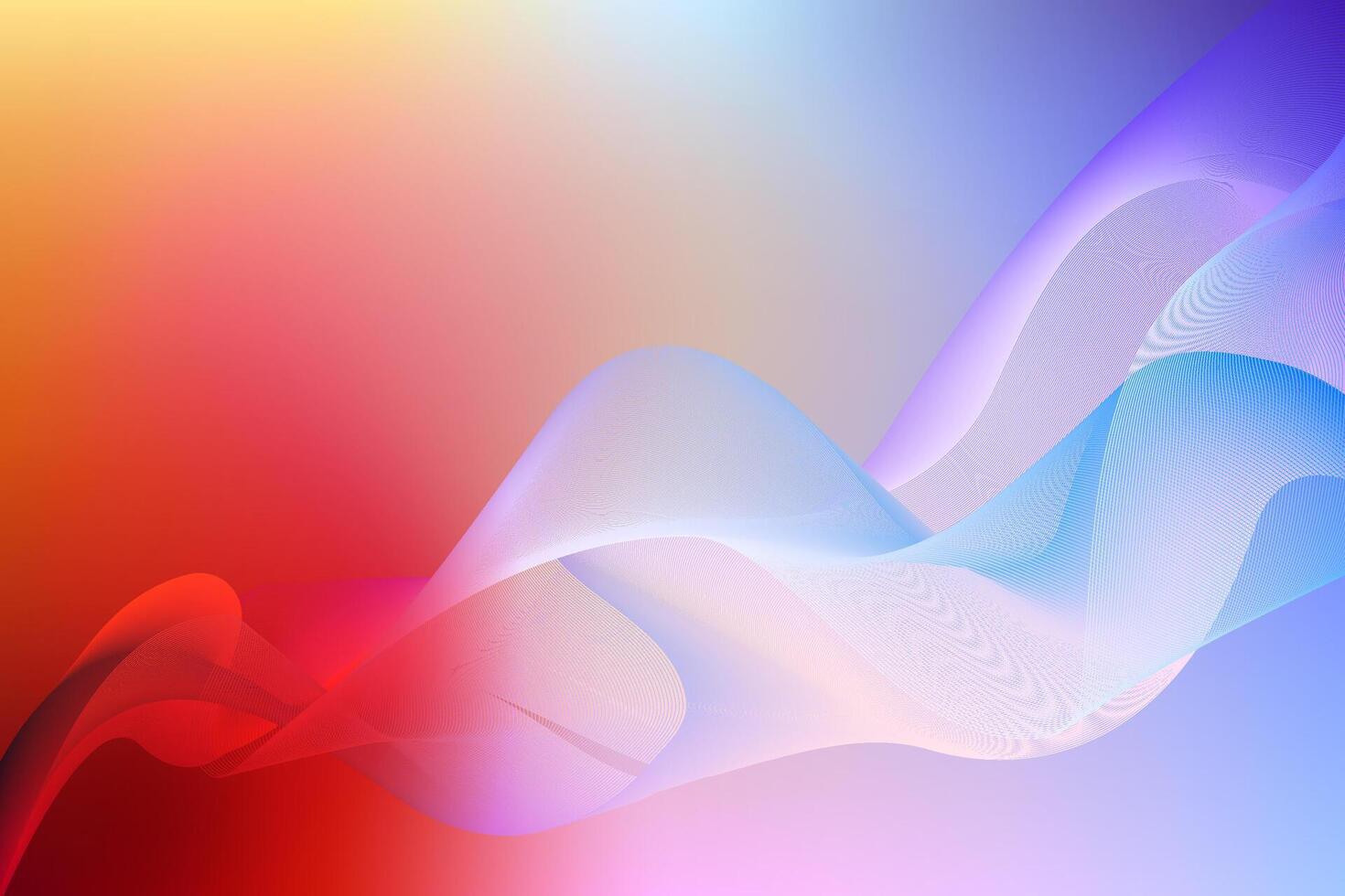abstract background with colorful wavy line, digital technology futuristic dynamic background design vector