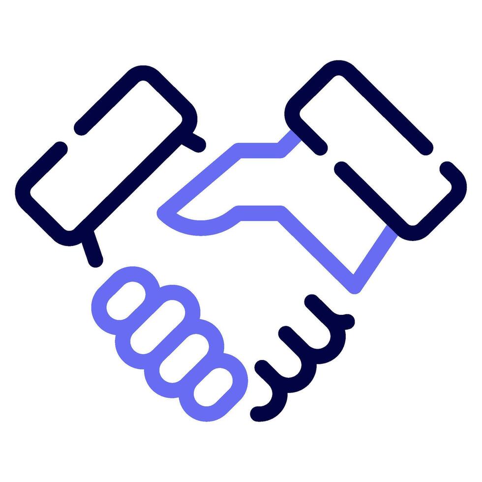 Handshake icon for web, app, infographic, etc vector