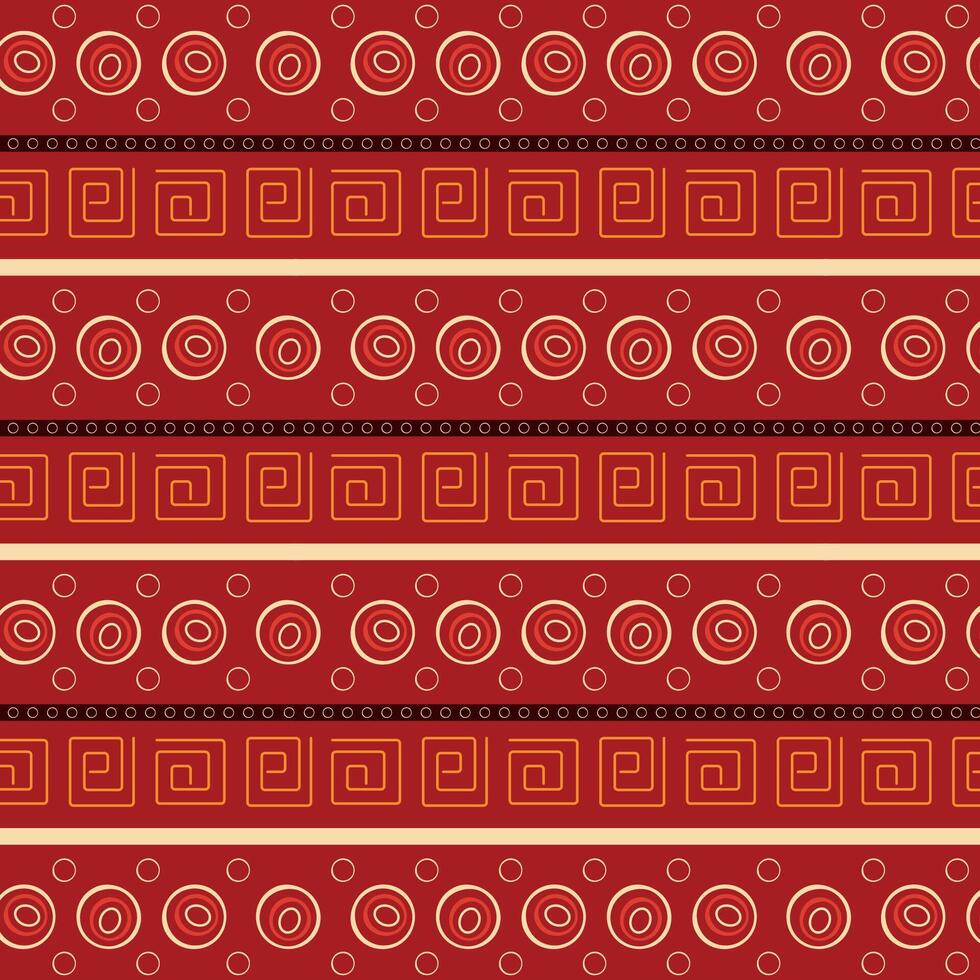 Flat african pattern design vector