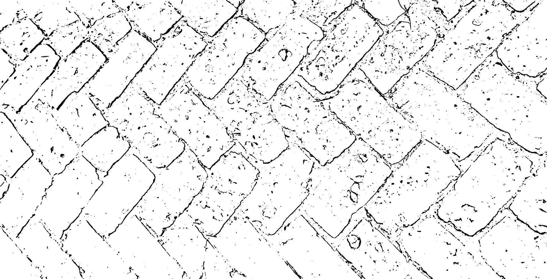 a set of four different textures of brick wall, a black and white drawing of a brick wall, a black and white drawing of a patterned wall, grunge texture vector