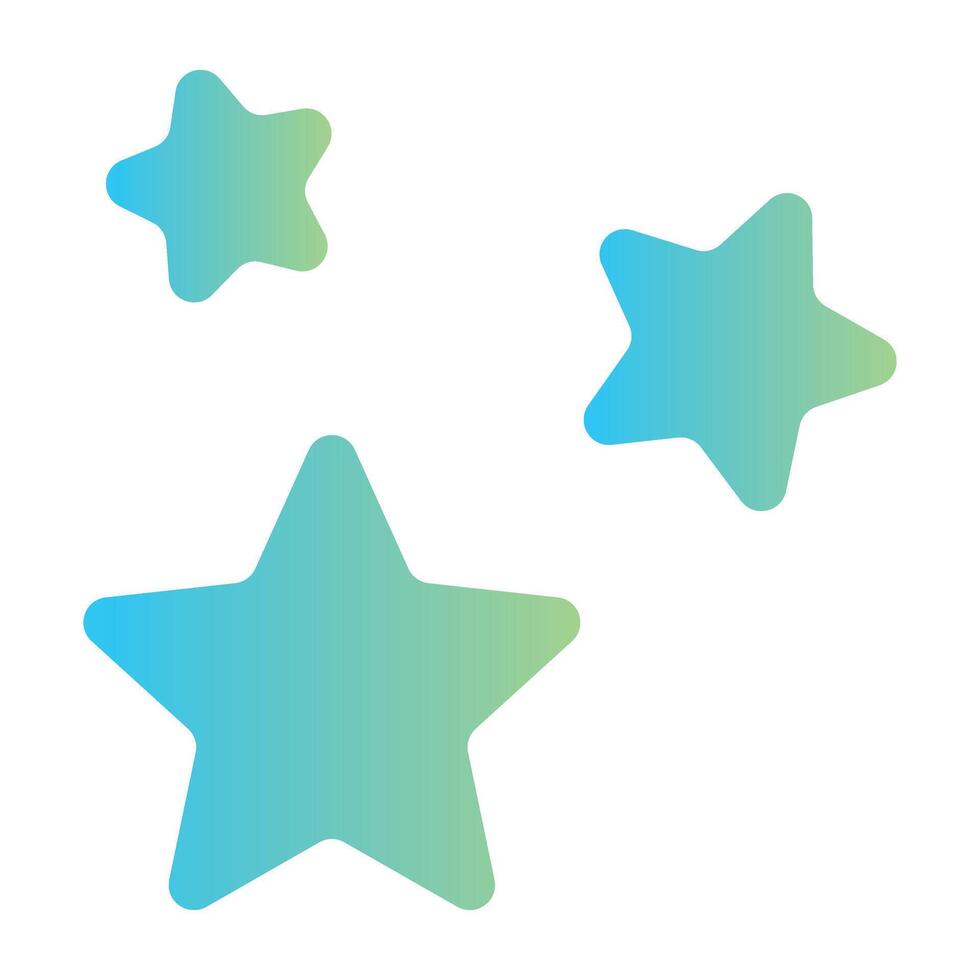stars gradient icon. vector