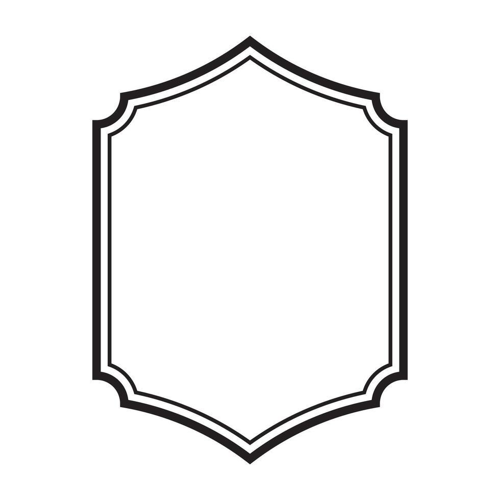 vintage label frame line. vector