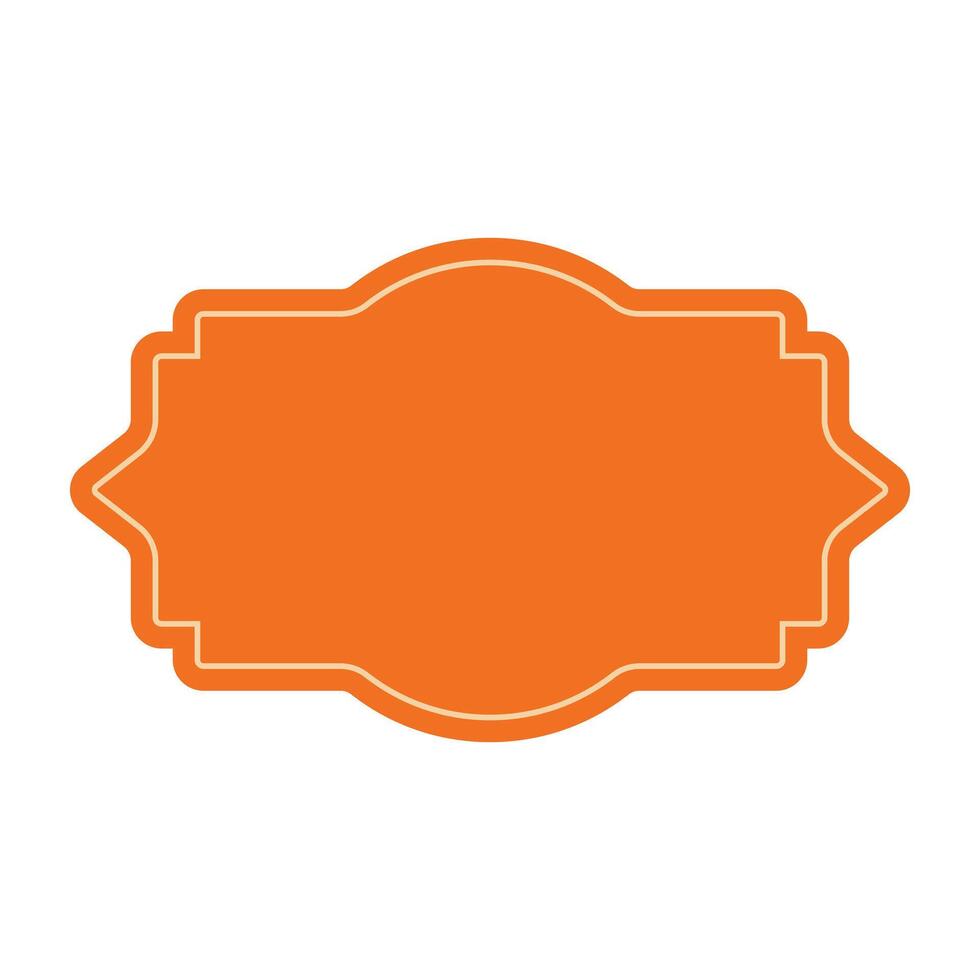 vintage label frame. vector