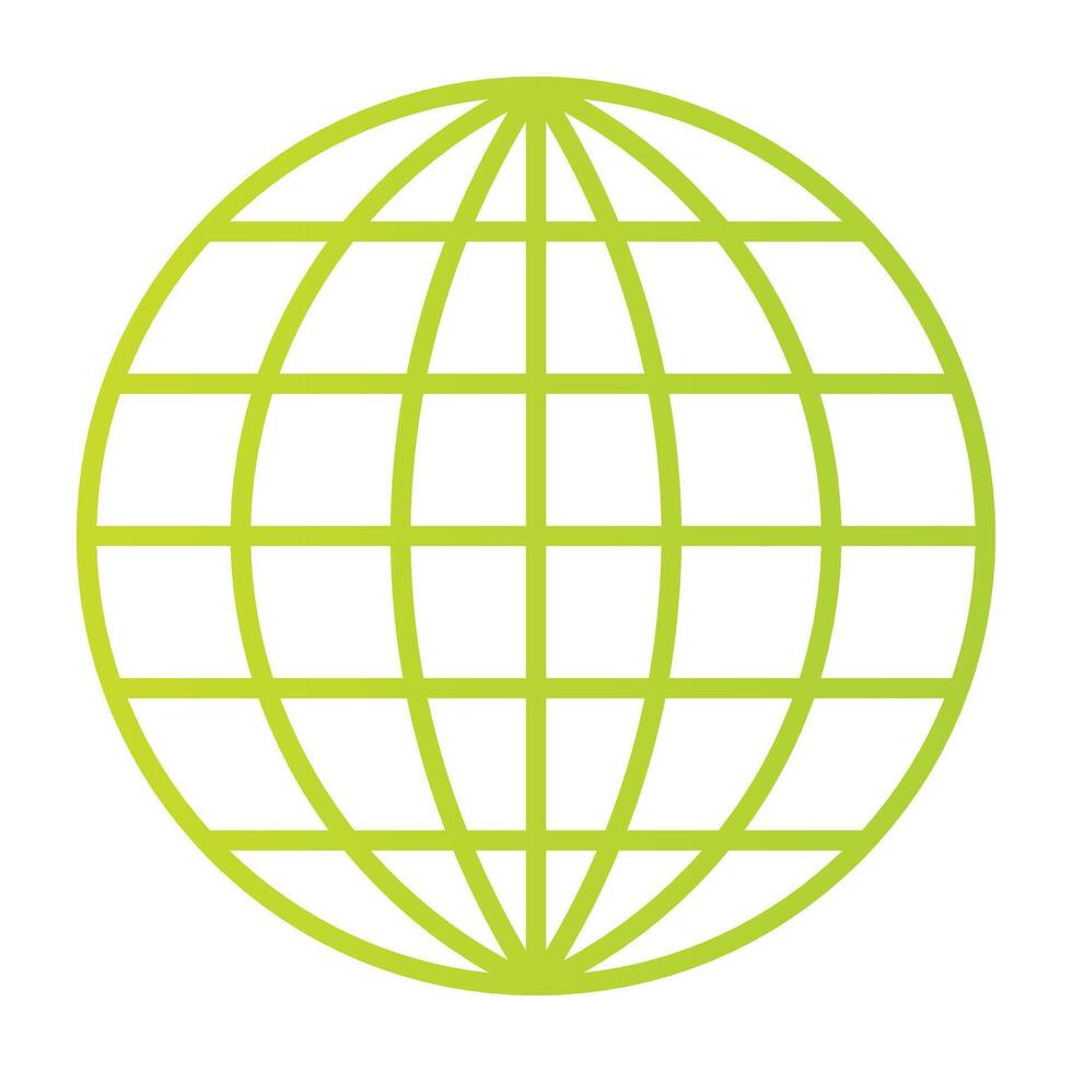 Y2k green gradient. vector