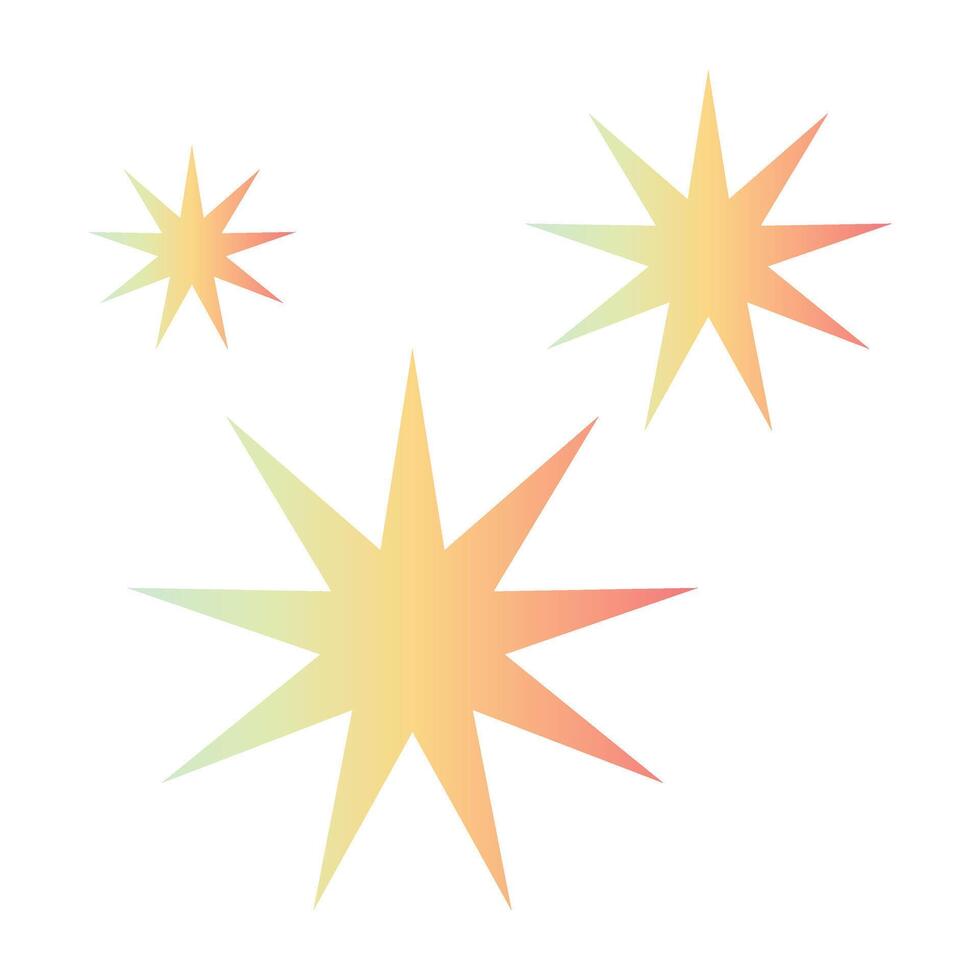 stars gradient icon. vector