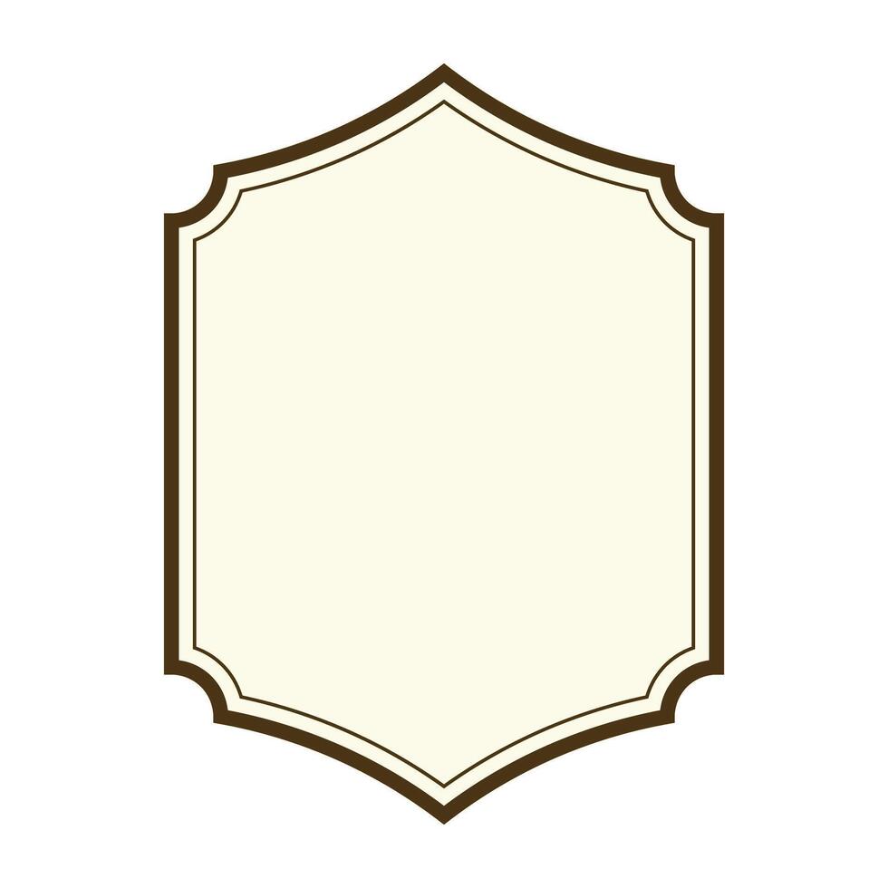 vintage label frame. vector