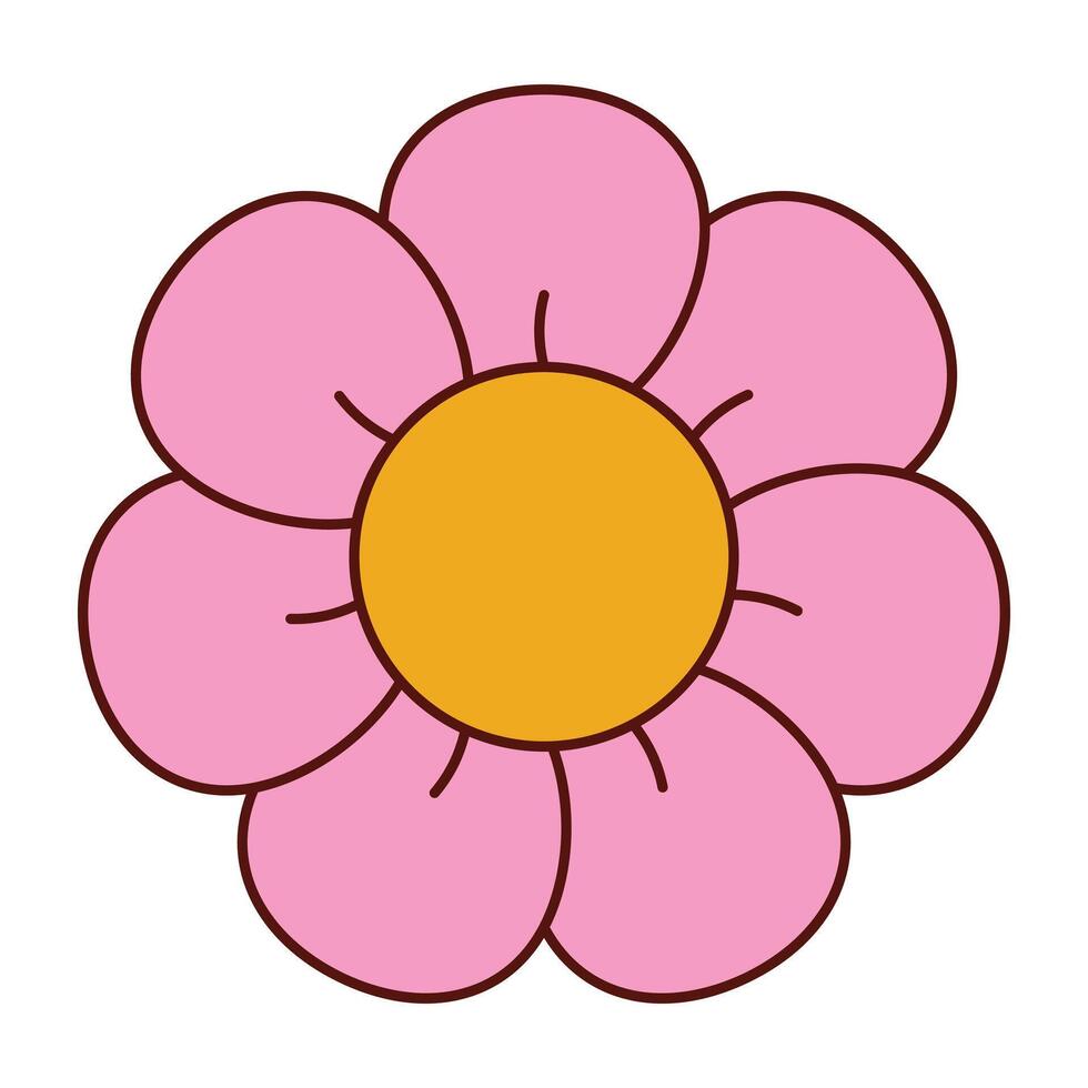 flower y2k elements vector