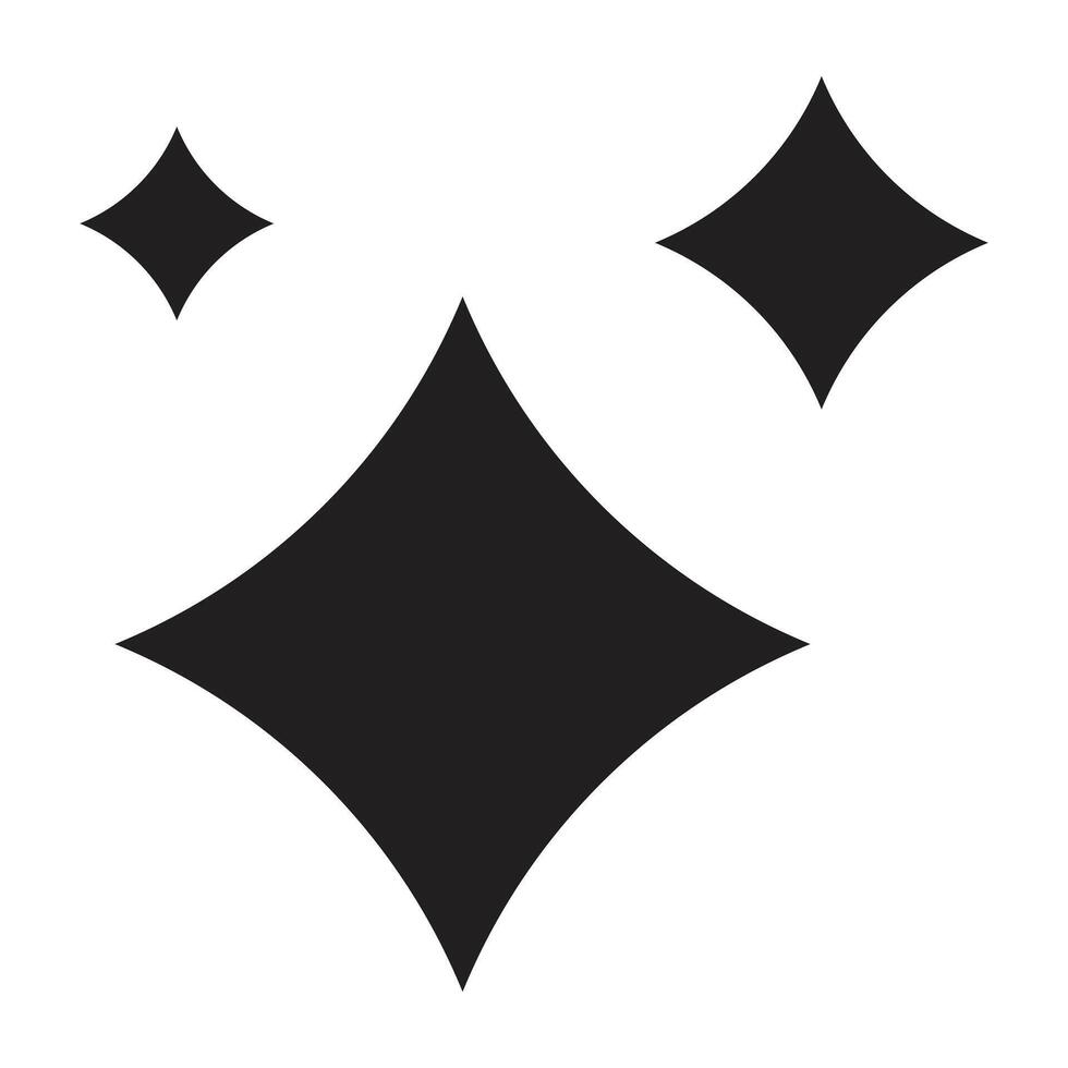 Sparkle Star Icon. vector