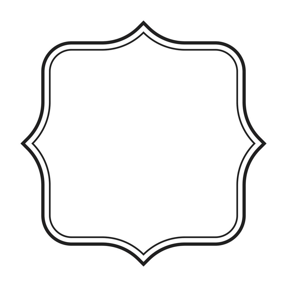 vintage label line frames. vector