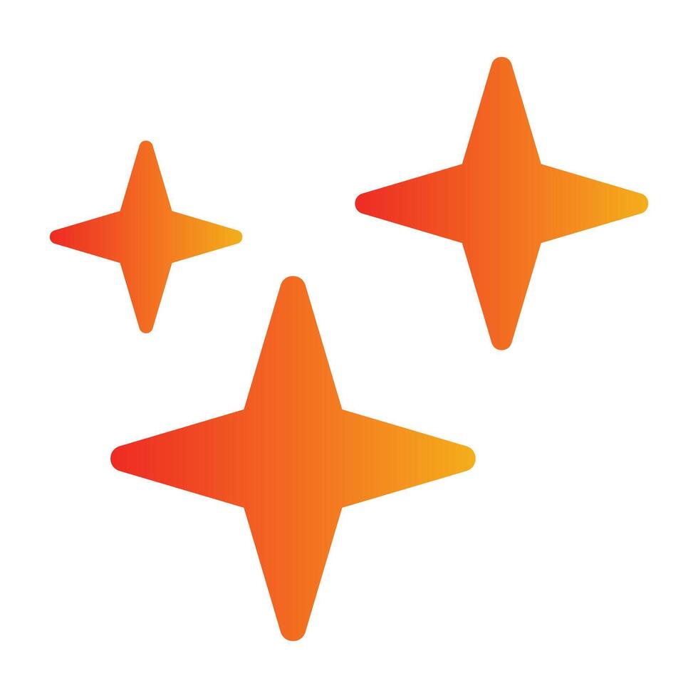 stars gradient icon. vector