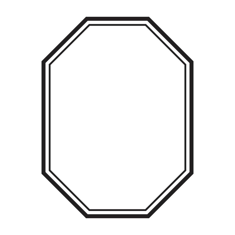 vintage label frame line. vector