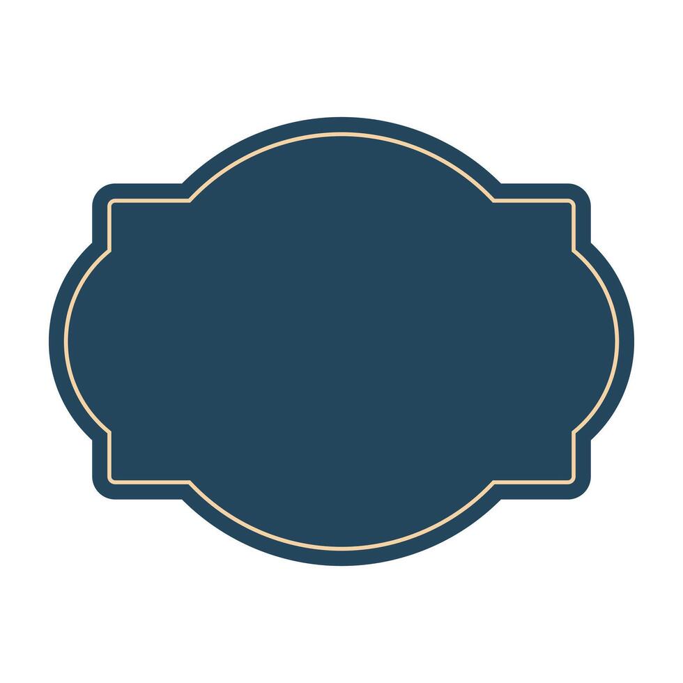 vintage label frame. vector