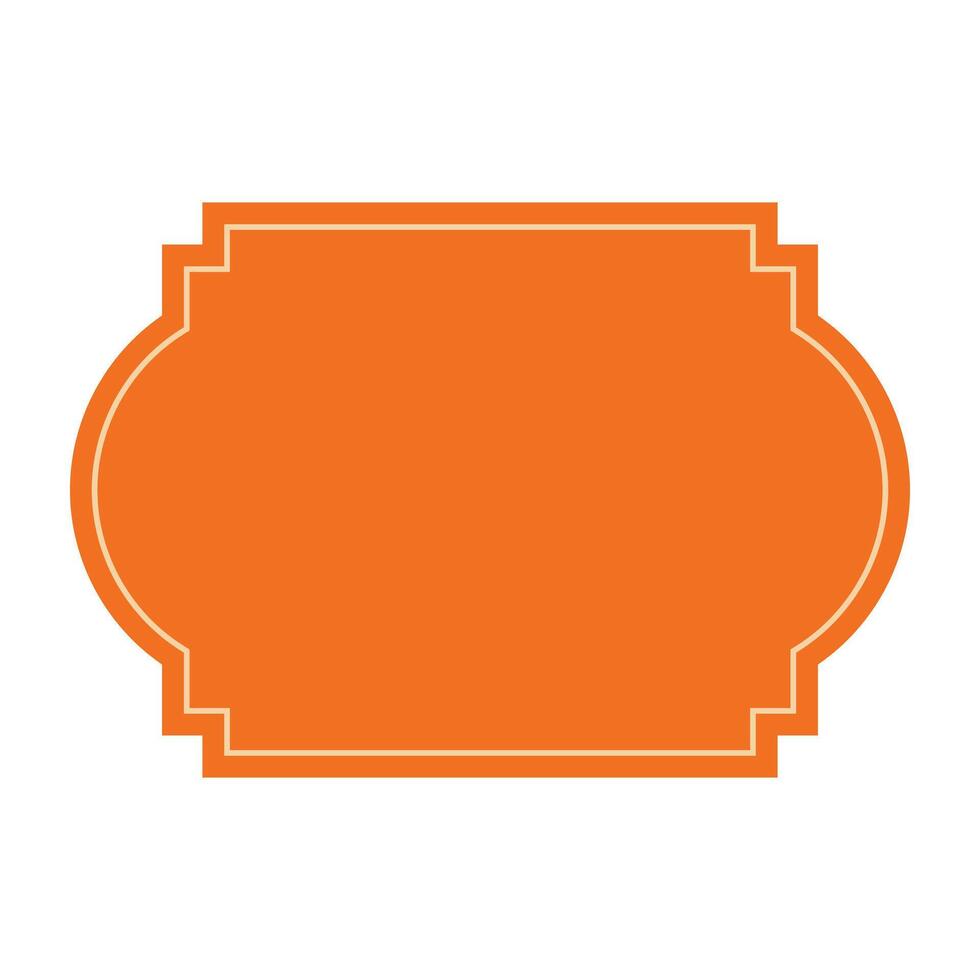 vintage label frame. vector