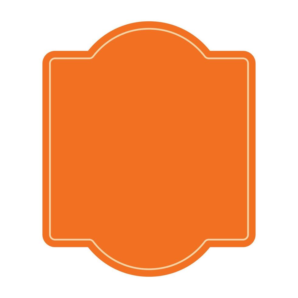 vintage label frame. vector