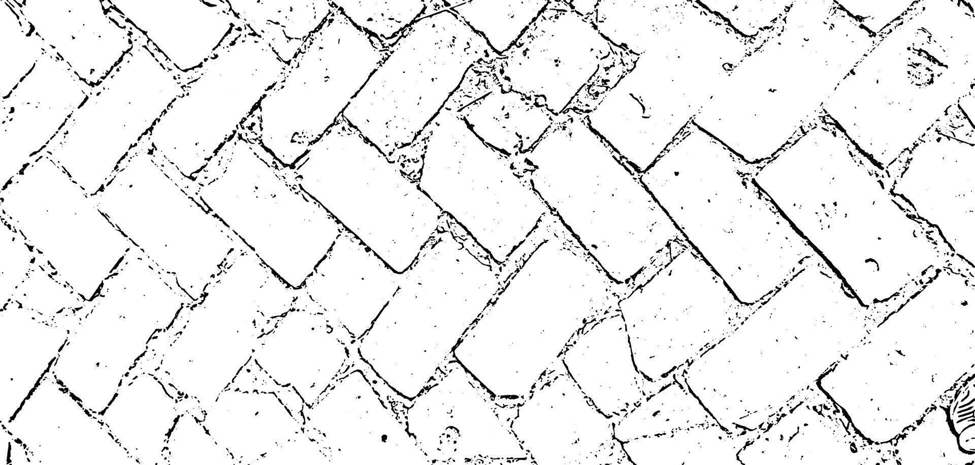 a set of four different textures of brick wall, a black and white drawing of a brick wall, a black and white drawing of a patterned wall, grunge texture vector