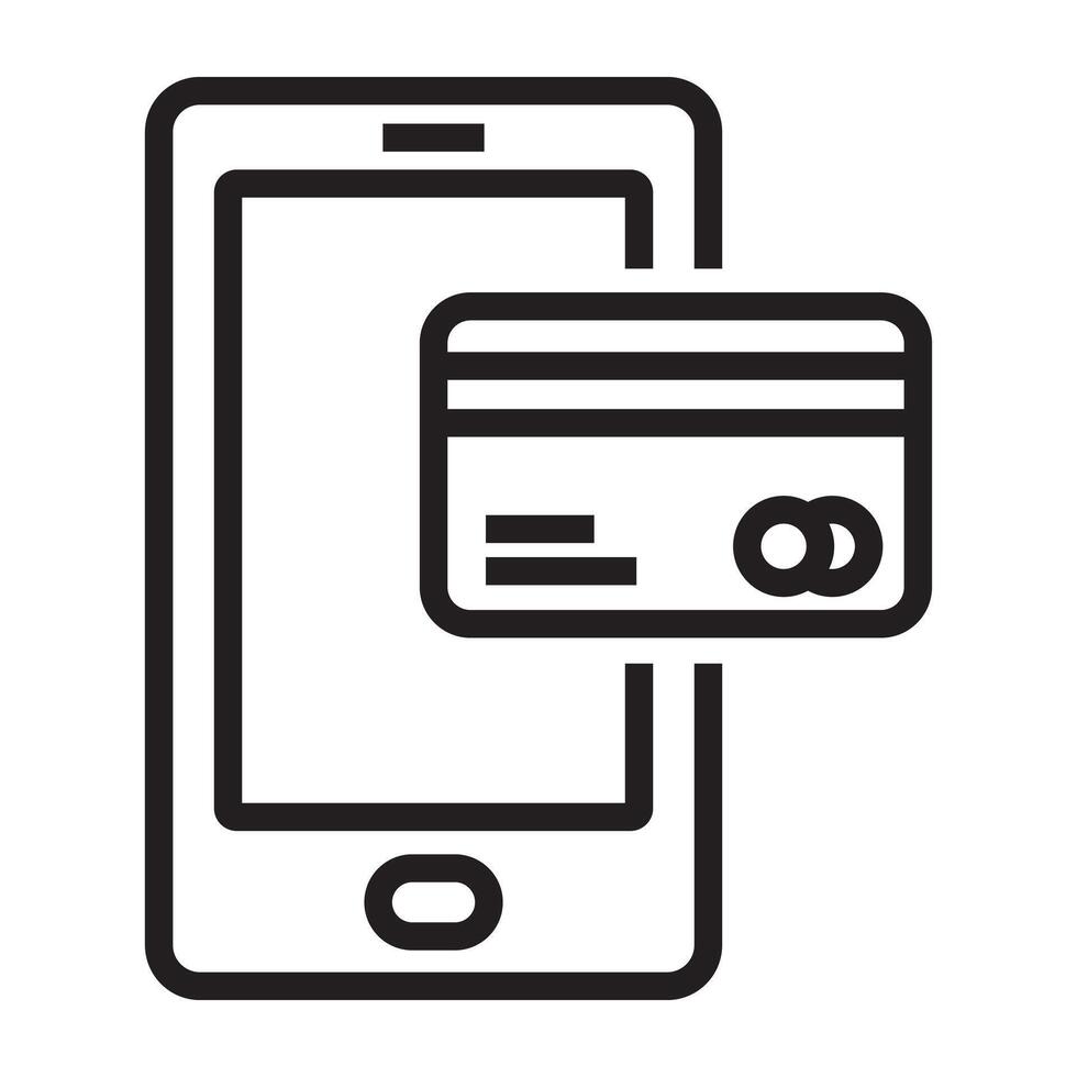Secure Payment line icon vector