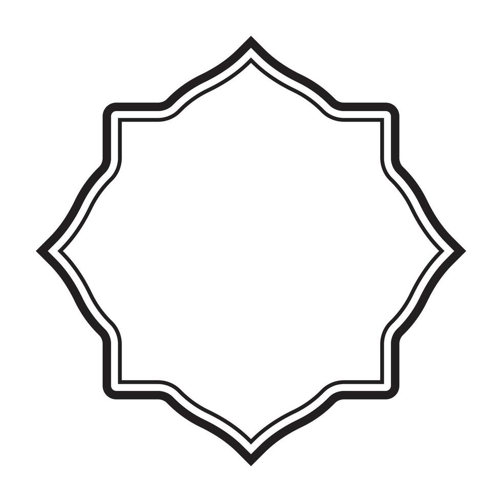 vintage label frame line. vector