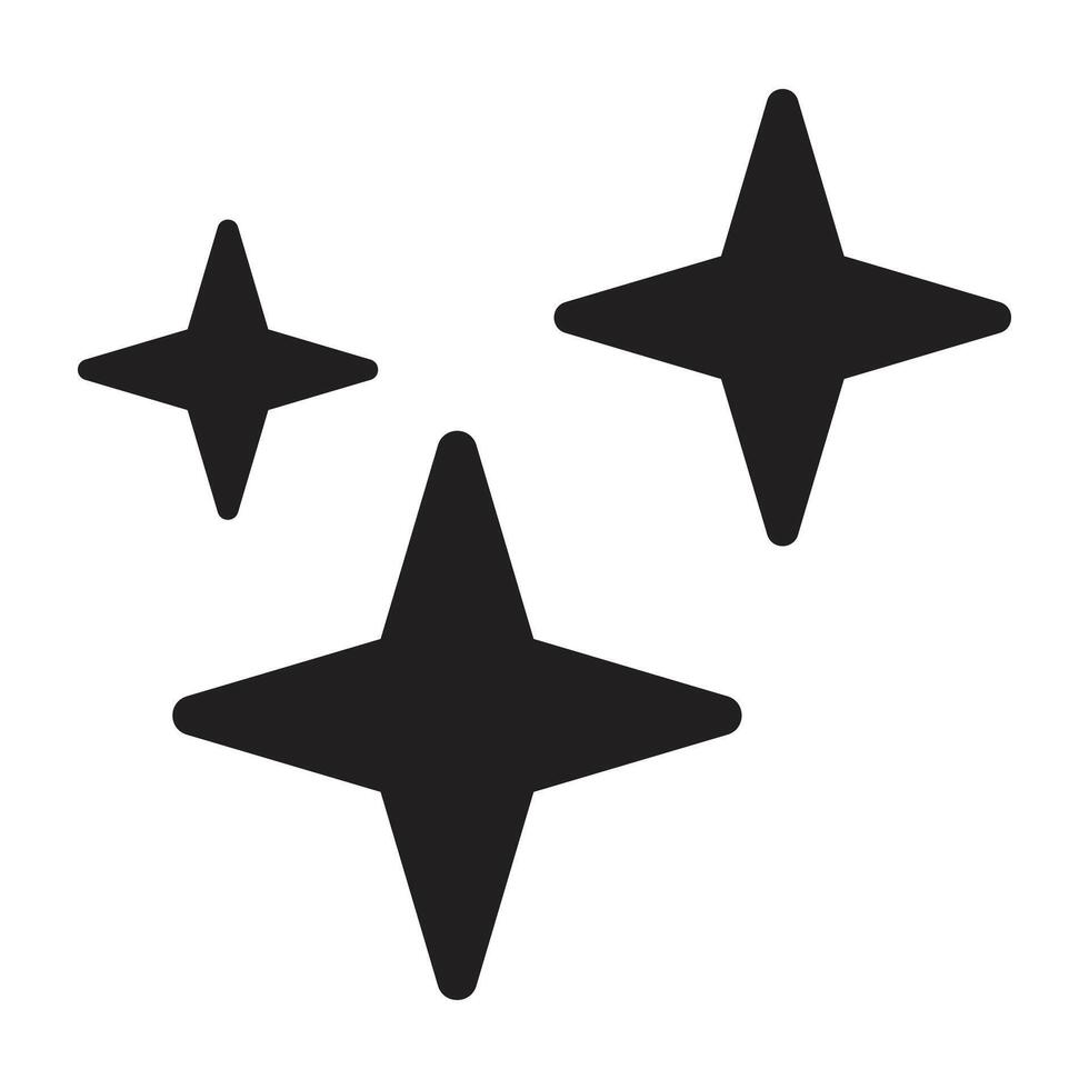 Sparkle Star Icon. vector