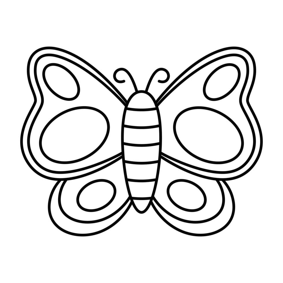 butterfly y2k element line icon. vector