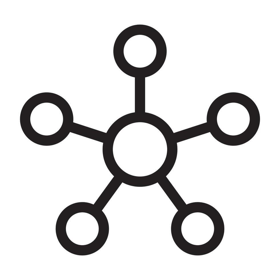 Algorithm line icon vector