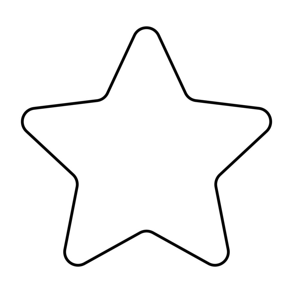 star y2k element line icon. vector