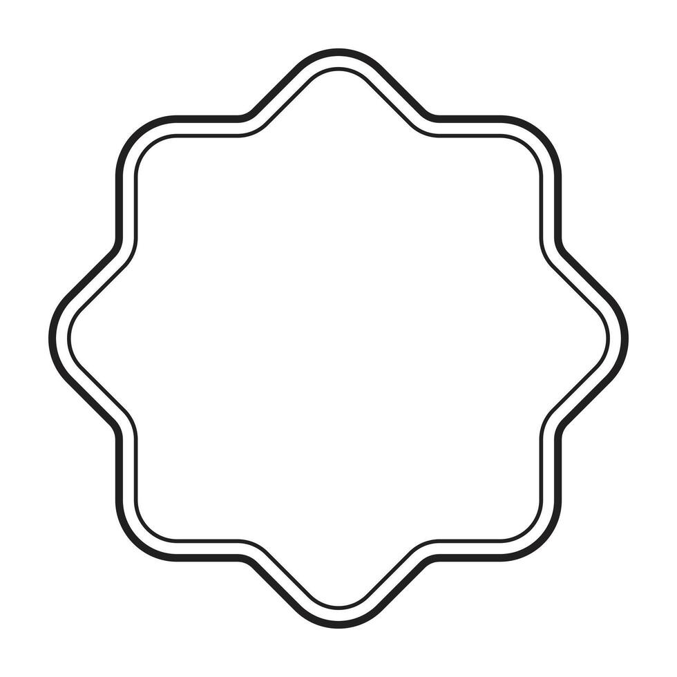 vintage label line frames. vector