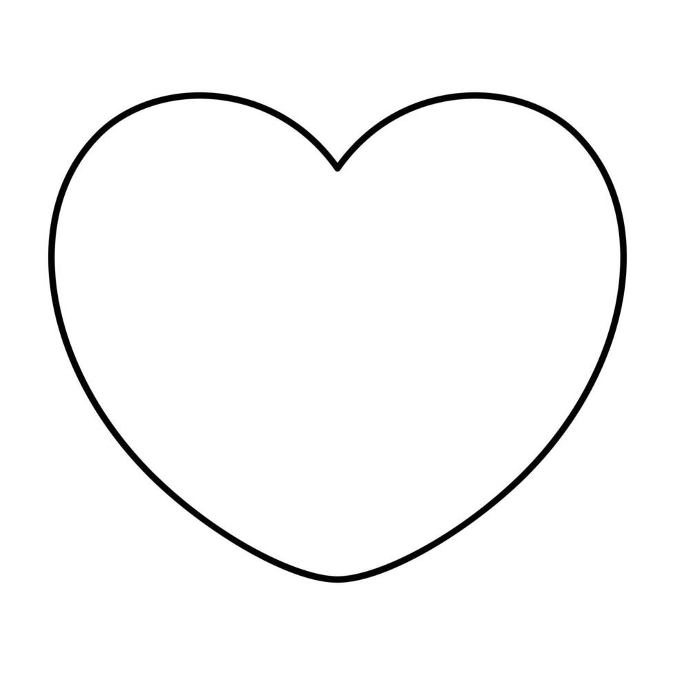 heart y2k element line icon. vector