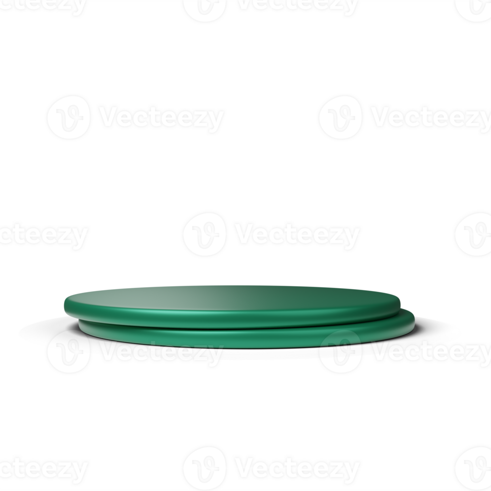 3d green podium png