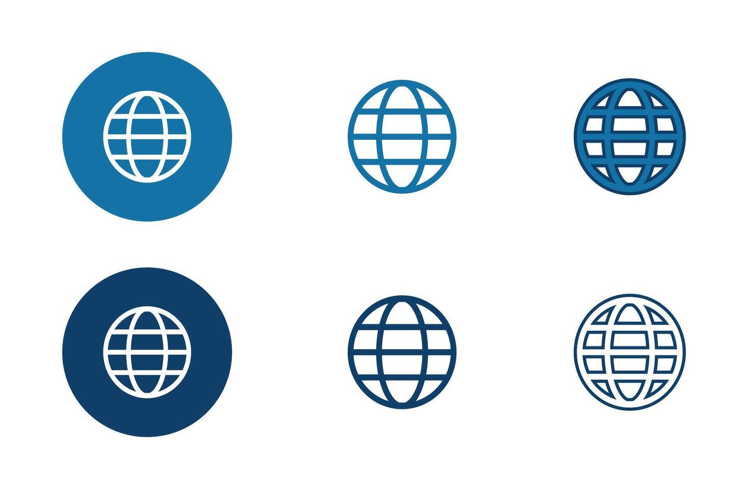 Website icons collection in different style flat illustration set vector