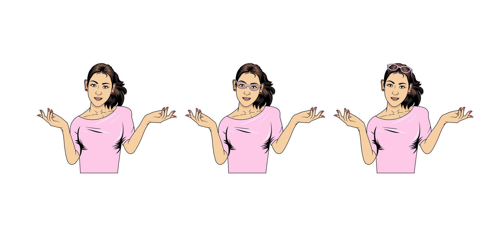 Pretty Woman Design Illustration vector