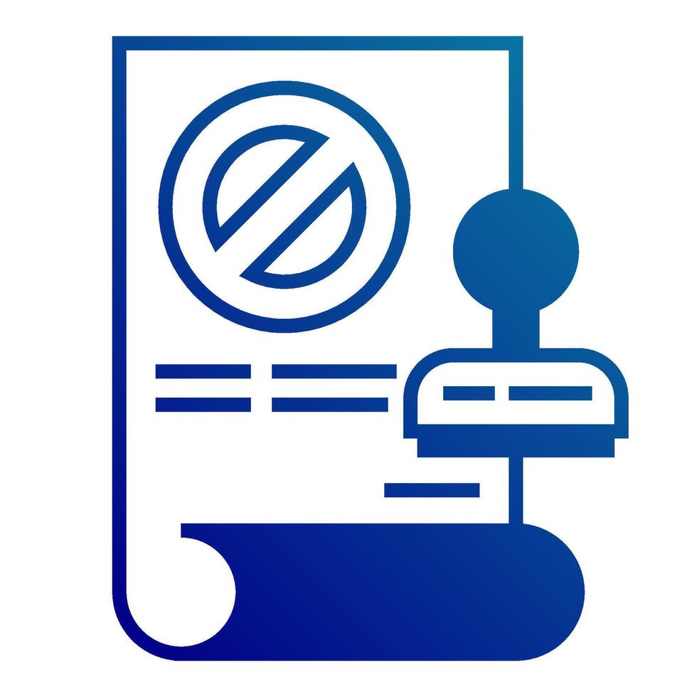 letter and stamp icon on transparent background vector