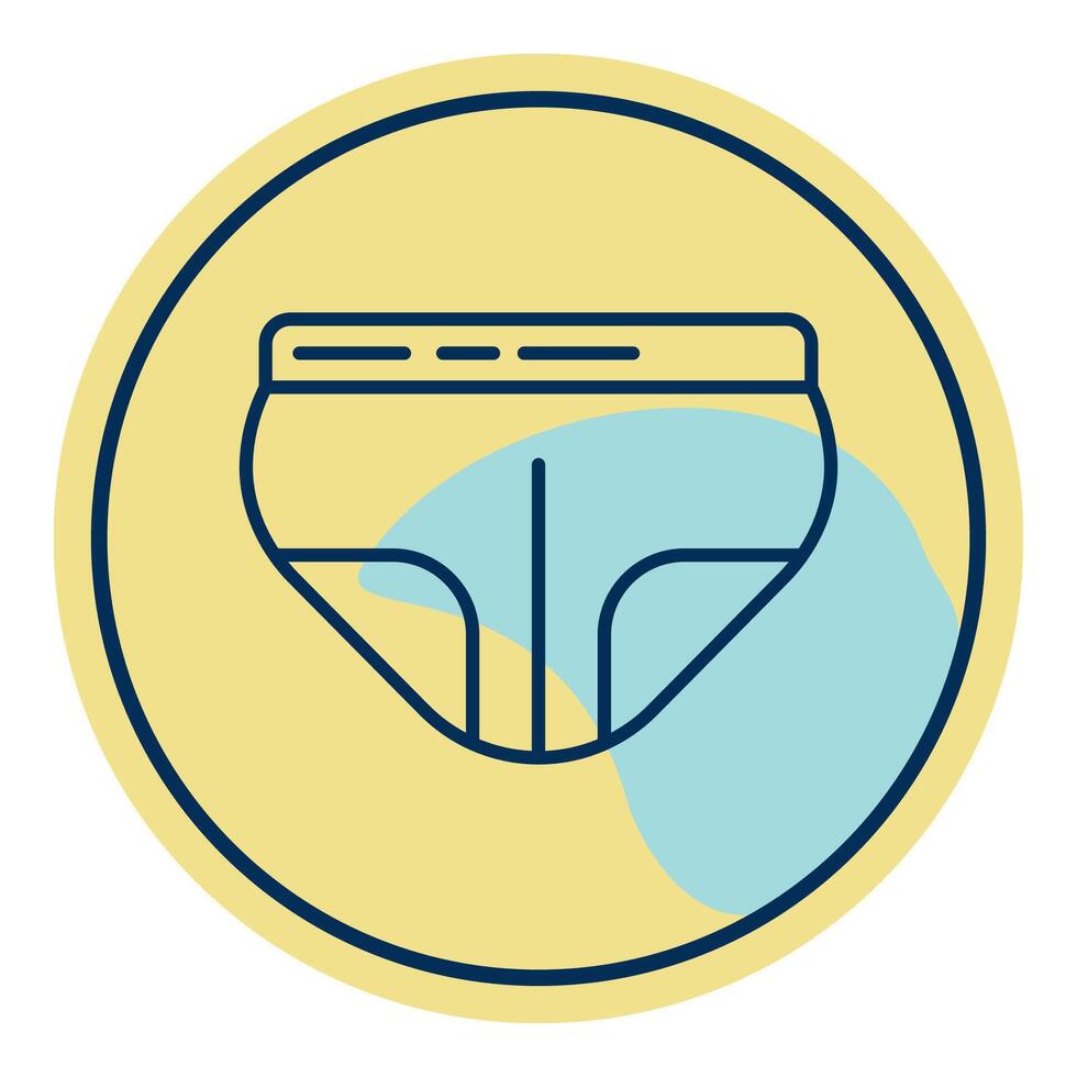 boy panties icon,summer icon vector
