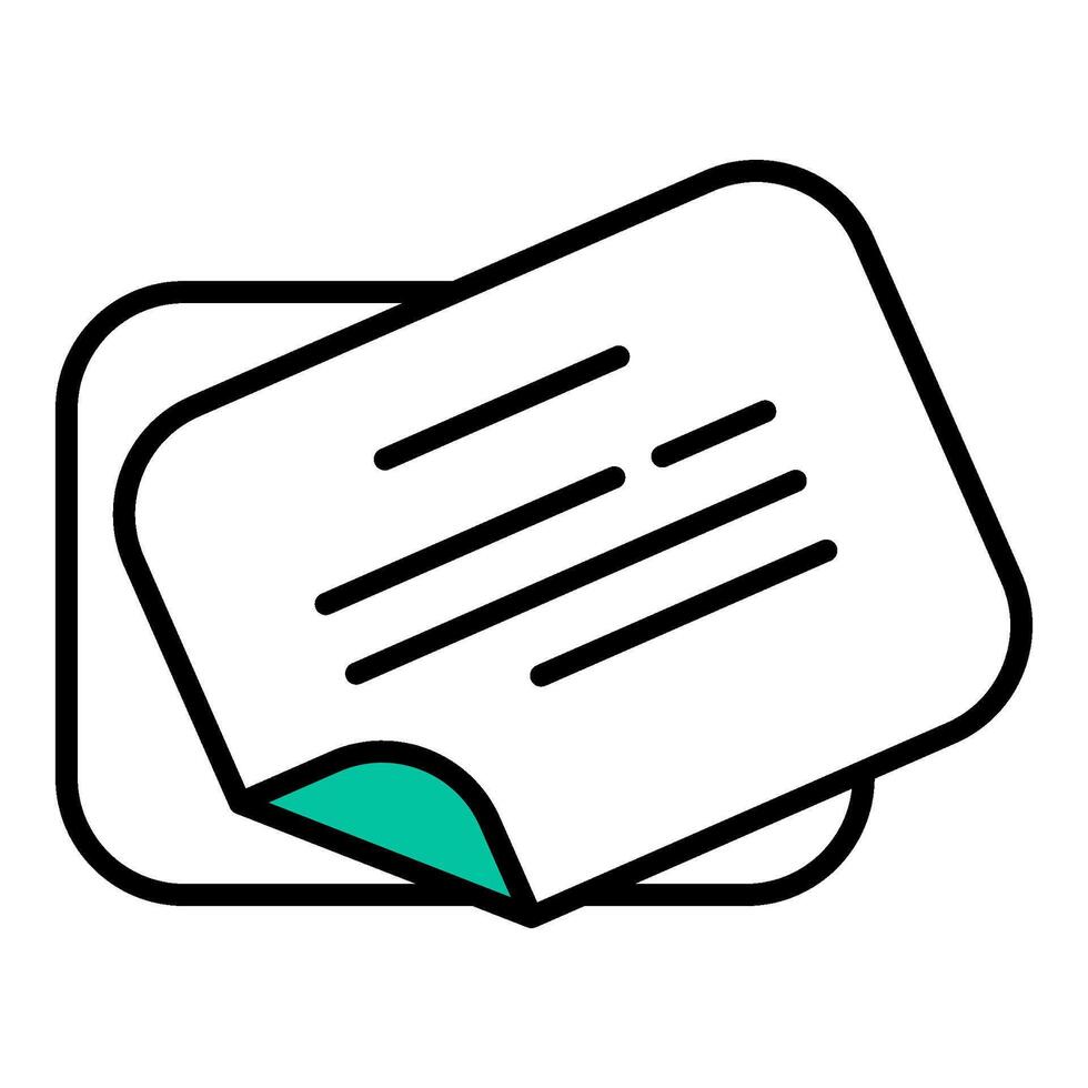 note icon, post office equipment icon vector