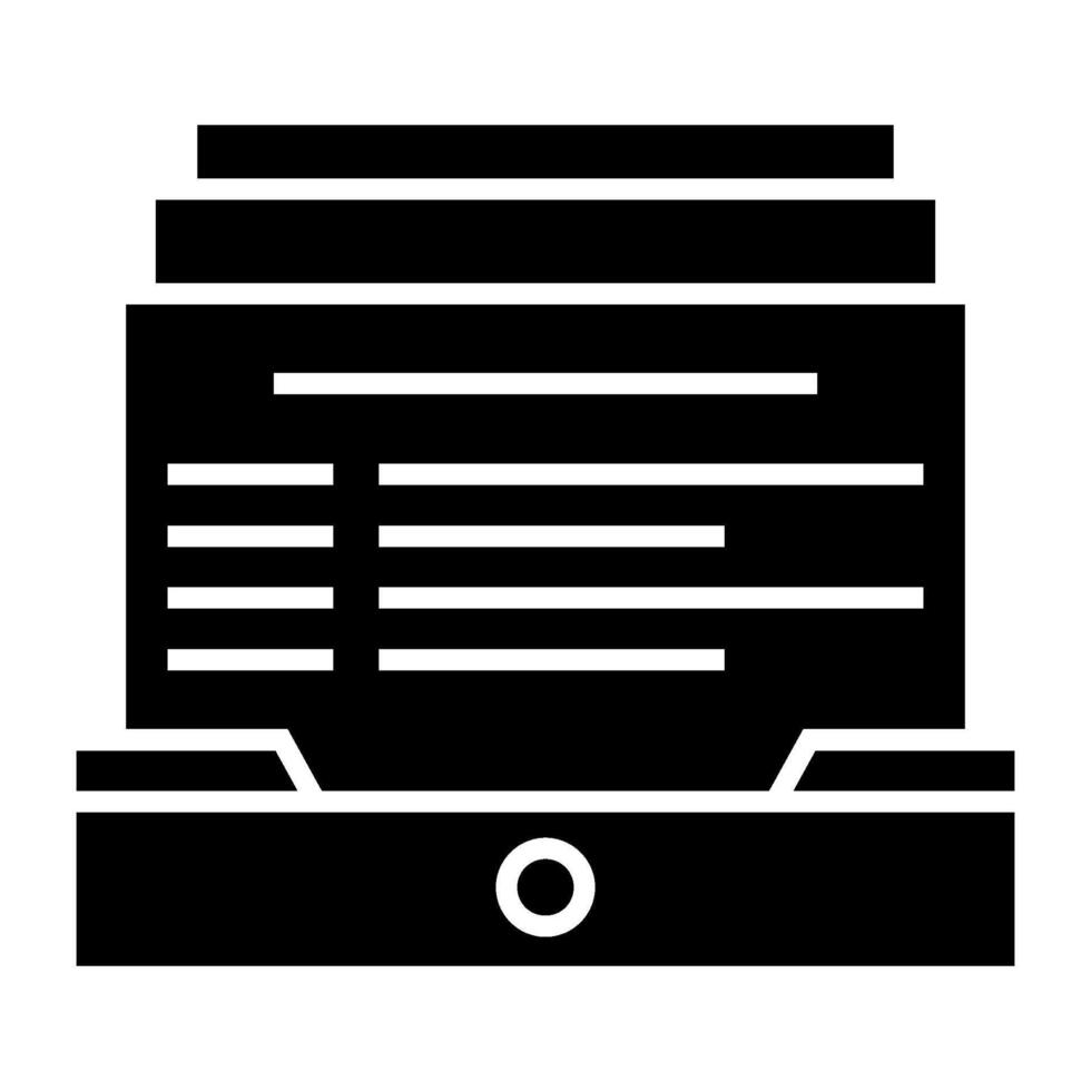 file icon in drawer with transparent background vector