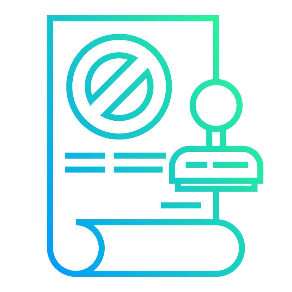 letter and stamp icon on transparent background vector