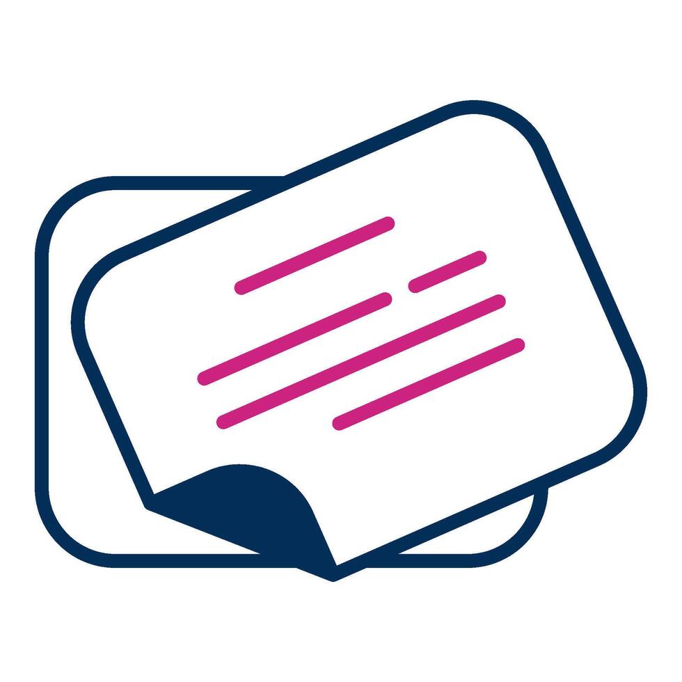 note icon, post office equipment icon vector