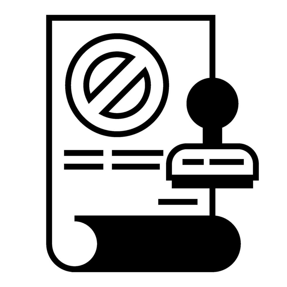 letter and stamp icon on transparent background vector