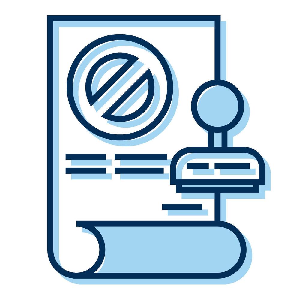 letter and stamp icon on transparent background vector