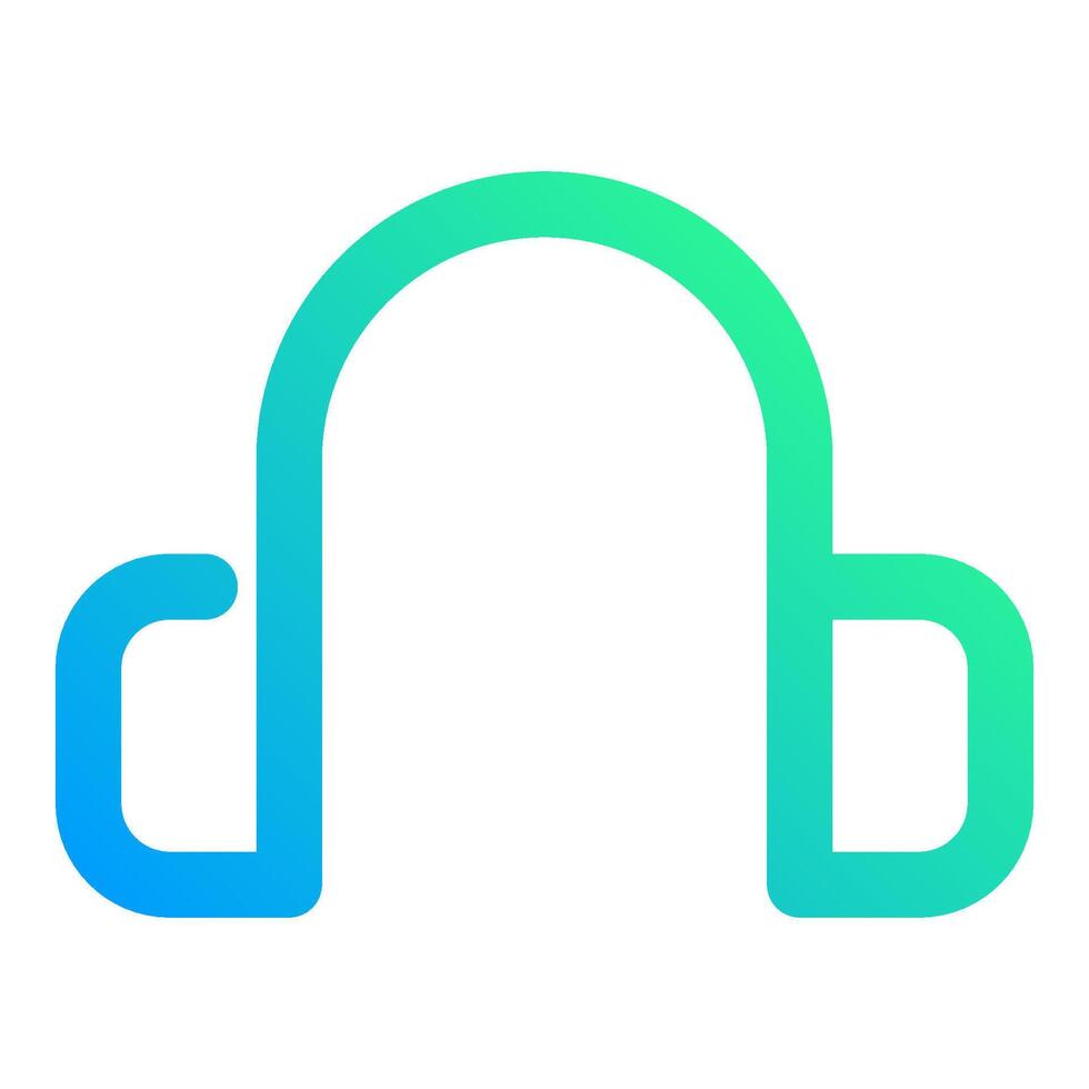 headphone icon, simple icon quality interface vector
