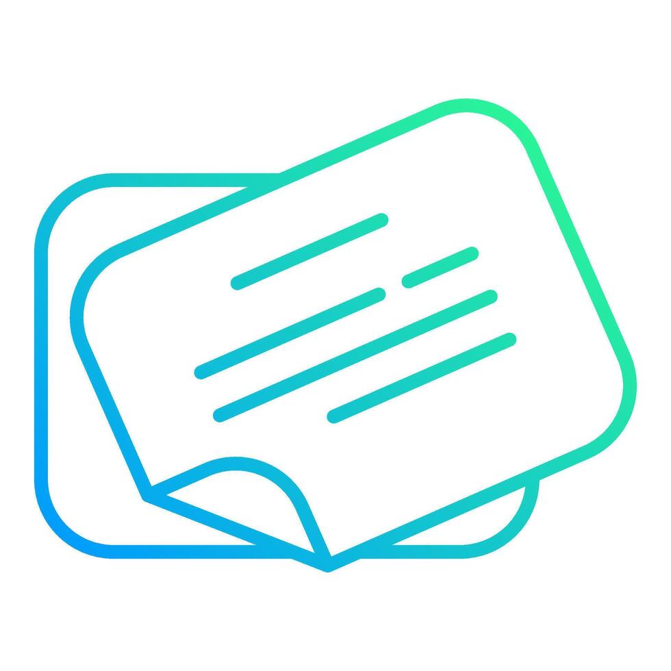 note icon, post office equipment icon vector