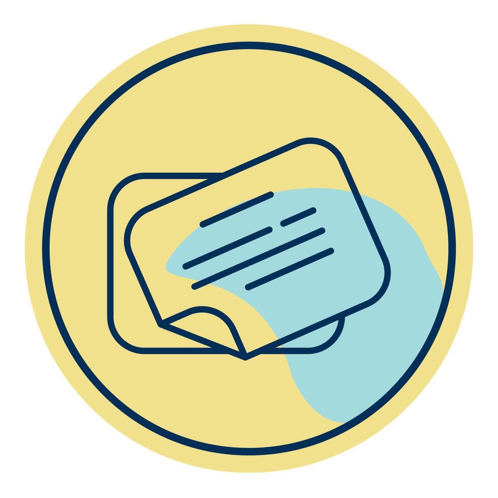 note icon, post office equipment icon vector