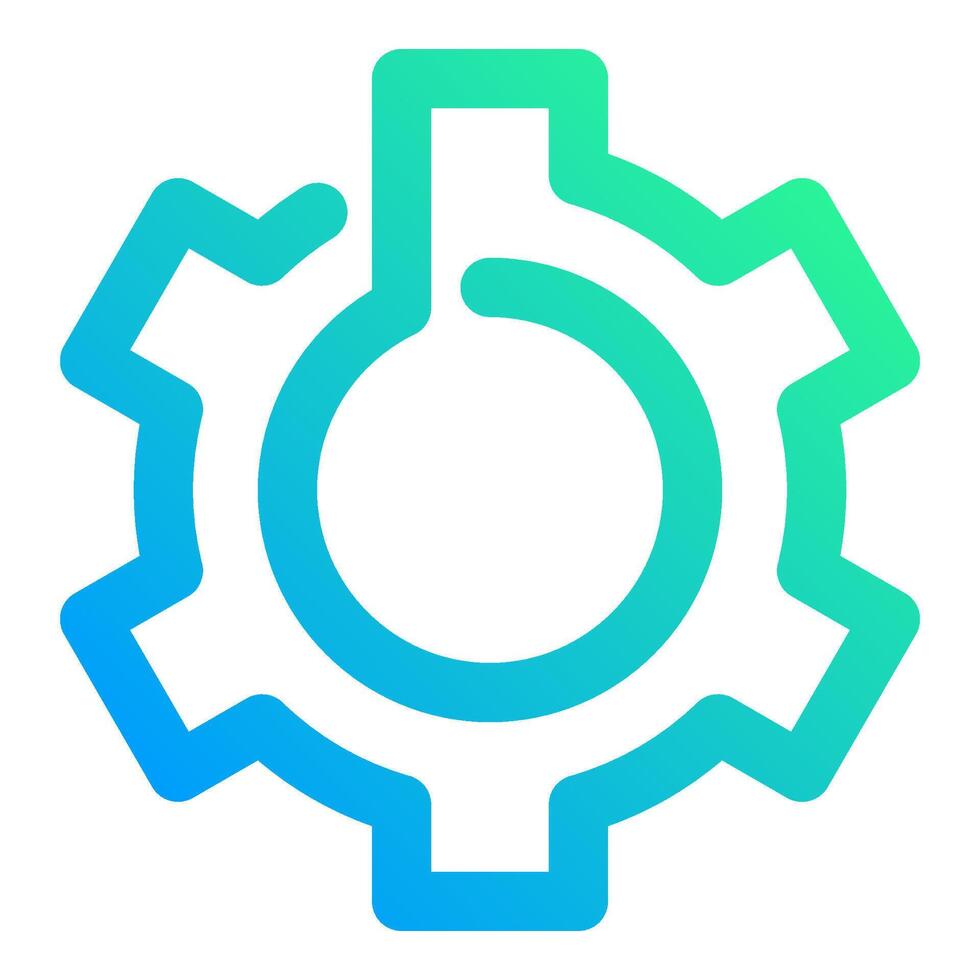 gear setting, simple icon quality interface vector