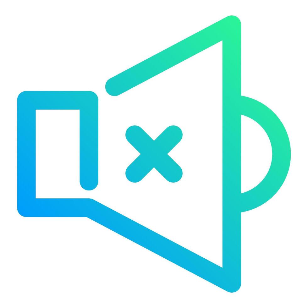 mute icon, simple icon quality interface vector